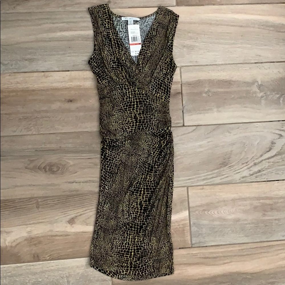 Kenneth Cole animal print jersey dress